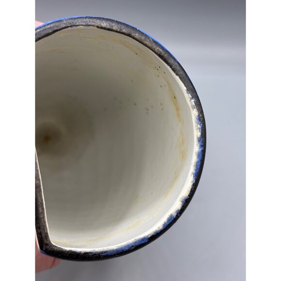 Vtg Hotta Yu Shoten Japan Lusterware Ceramic Wall Pocket Vase Hand Painted Bird - Picture 6 of 7